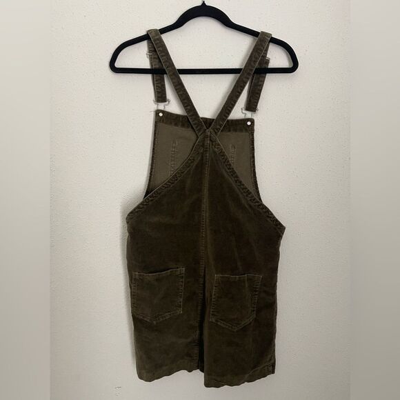 Altar’d State Corduroy Overall Dress Olive Green Size M - Picture 2 of 6